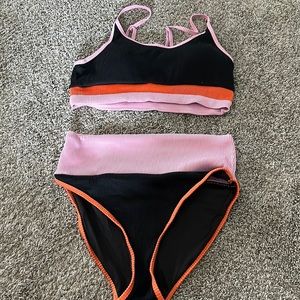 Women’s high waisted bottom bikini swimming suit